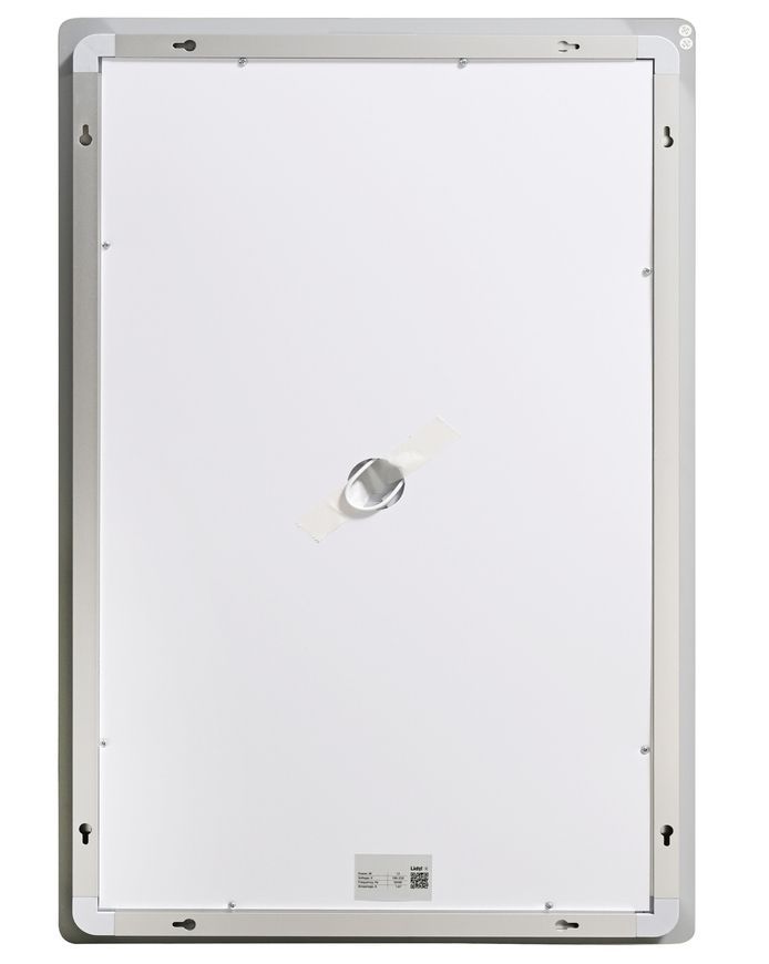 Дзеркало Lidz Kubis KU2 600х800 мм з LED-підсвічуванням Touch, з антизапотіванням, з димером, рег. яскравості LD78LF937608048449