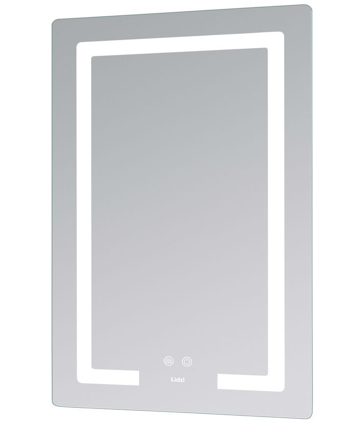 Дзеркало Lidz Kubis KU2 600х800 мм з LED-підсвічуванням Touch, з антизапотіванням, з димером, рег. яскравості LD78LF937608048449