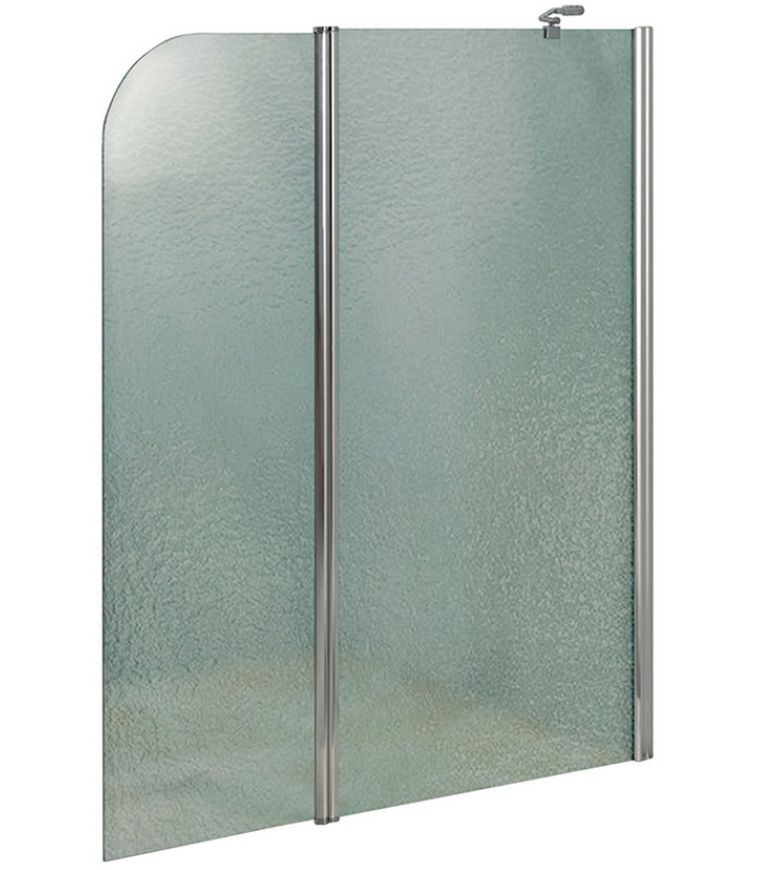 Шторка скляна (перегородка) для ванни LIDZ BRAMA 120x140R, скло Frost 6 мм, розпашна, права - LBSS120140RCRMFR