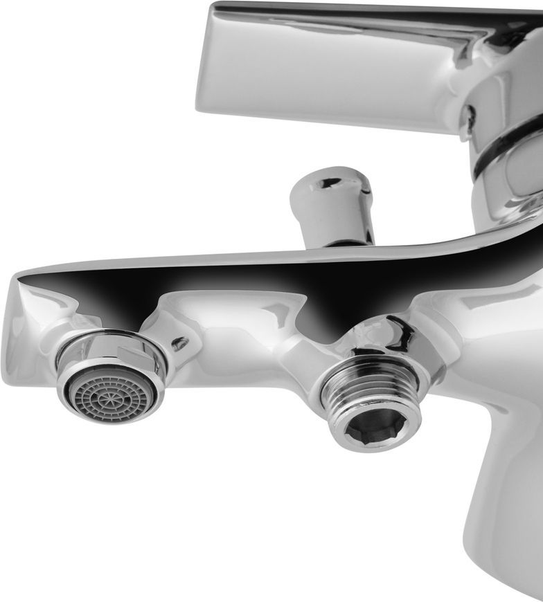 Смеситель для ванны QTAP Loděnice QTLOD3030101DC с коротким изливом - QTLOD3030101DC