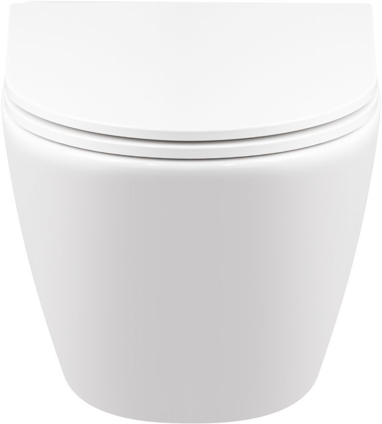 Унитаз подвесной QTAP Robin безободковый с сиденьем Soft-close QT1333046ERW - QT1333046ERW