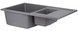 Кухонная мойка с дополнительной чашей QTAP CS 7648 Grey (QT7648GRE471) - QT7648GRE471 - 3