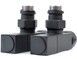 Кран для рушникосушарки кутовий NAVIN Raftec Quadro 1/2"х1/2", 2 шт. 25-233430-5012 чорний муар - 25-233430-5012 - 1