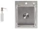 Кухонная мойка LIDZ Handmade H4050 Brushed Steel 3,0/1,0 дозатор, корзина LDH4050BRU3925847516 - LDH4050BRU3925847516 - 3