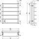 Рушникосушарка водяна LIDZ Standard (CRM) D32/20х1/2" 600x800 P6 - LSTNDD32201260806WAT - 6
