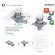 Трап VALTEMO Base 100x100 мм боковой выход - VFD-721215 - 2
