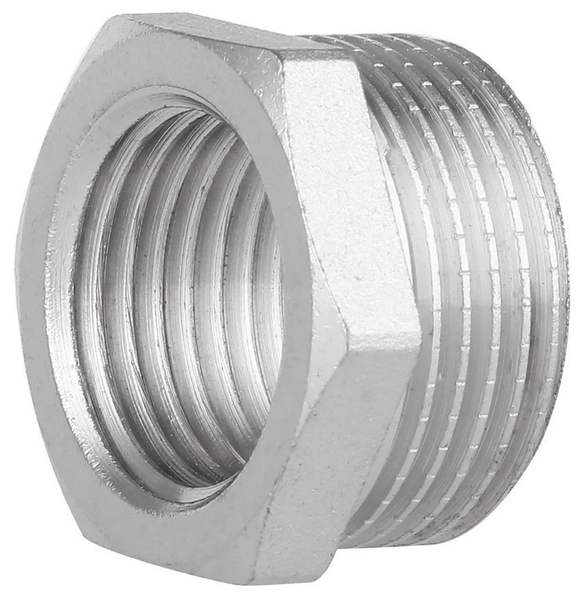 Футорка латунная Thermo Alliance Forte 3/4"НРх1/2"ВР никелированная SF3742015