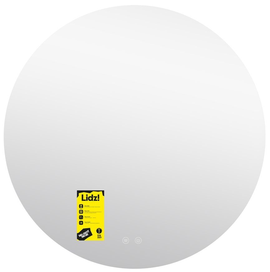 Дзеркало Lidz Astra AS1 R800 мм, кругле, з LED-підсвічуванням Touch, антизапотіванням, димером, рег. яскравості LDASR80049290
