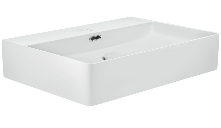 Раковина QTAP Nando LT 595х440х130 White з донним клапаном QT12112173W - QT12112173W