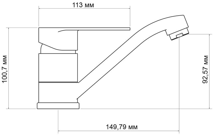 Смеситель для кухни Lidz Tani 002M Chrome LDTAN002MCRM44967 - LDTAN002MCRM44967