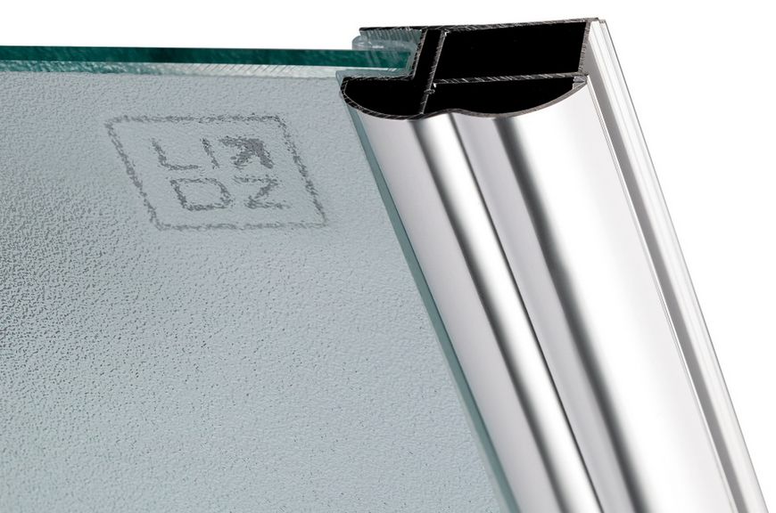 Шторка скляна (перегородка) для ванни LIDZ BRAMA 120x140R, скло Frost 6 мм, розпашна, права - LBSS120140RCRMFR