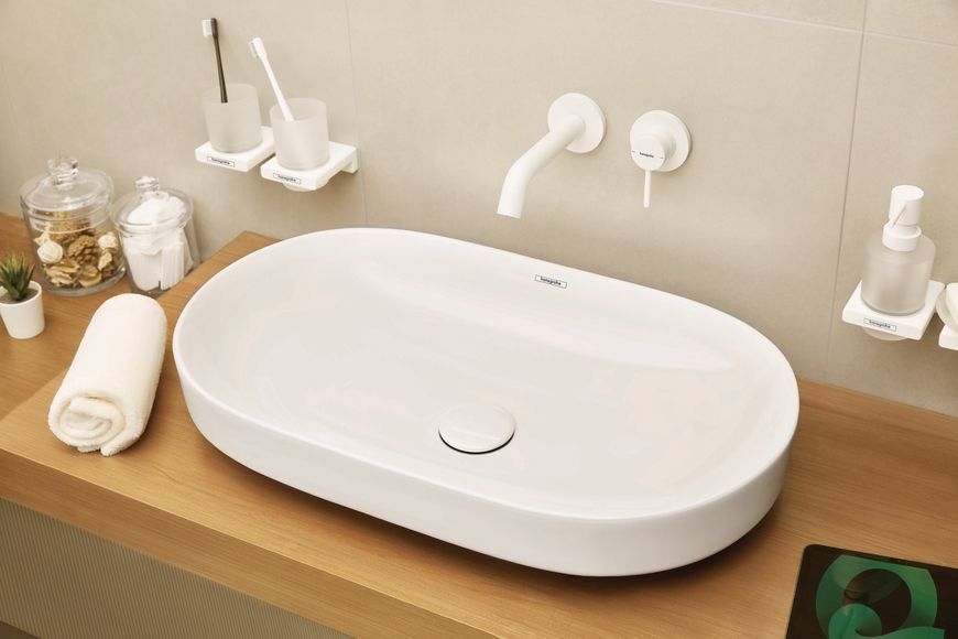 Змішувач для раковини прихованого монтажу HANSGROHE Tecturis S 16,5 см EcoSmart+ Matt White 73350700 білий - 73350700