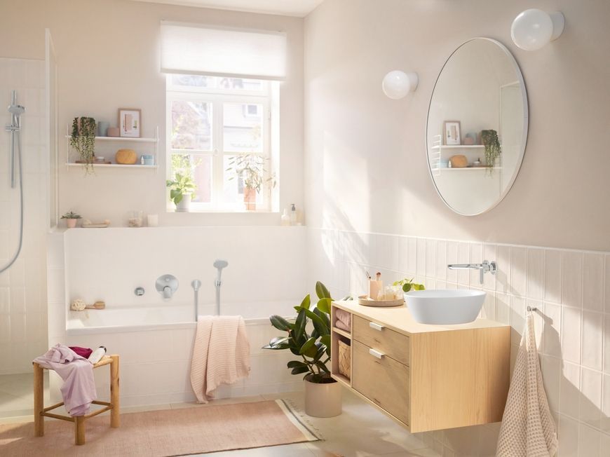 Настенный смеситель для раковины HANSGROHE Rebris S скрытый монтаж хром 72528000 - 72528000