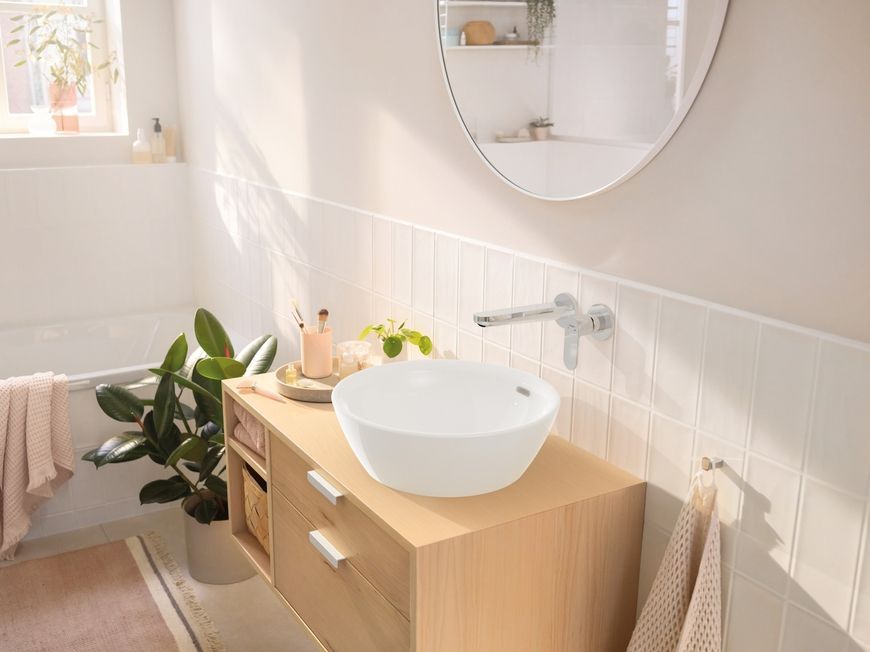 Настенный смеситель для раковины HANSGROHE Rebris S скрытый монтаж хром 72528000 - 72528000