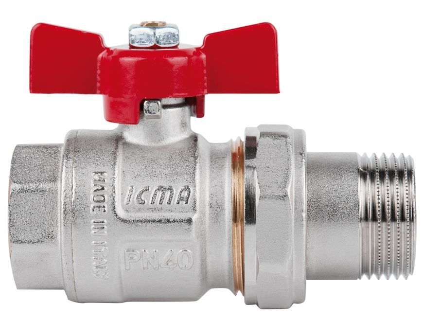 Кран шаровой с "американкой" ICMA 3/4" прямой №347 87347AE11 - 87347AE11