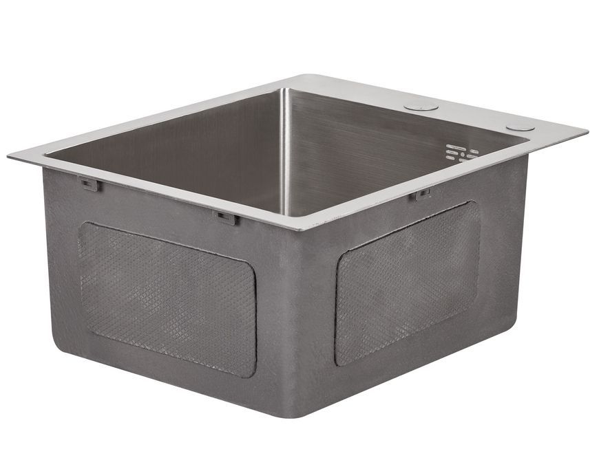 Кухонная мойка LIDZ Handmade H4050 Brushed Steel 3,0/1,0 дозатор, корзина LDH4050BRU3925847516 - LDH4050BRU3925847516