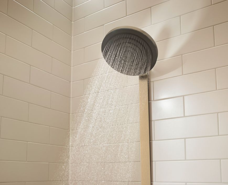 Душова система HANSGROHE Pulsify S Showerpipe 260 2jet EcoSmart з термостатом Brushed Bronze 24241140 бронза - 24241140