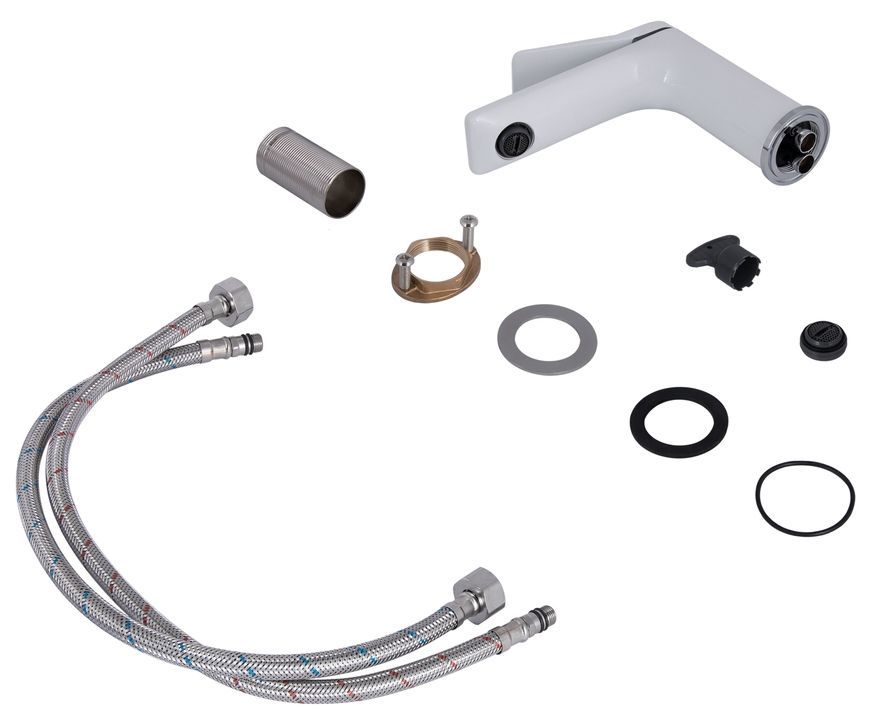 Смеситель для раковины Qtap Presto Chrome/White QTPRE270CRW45576 - QTPRE270CRW45576