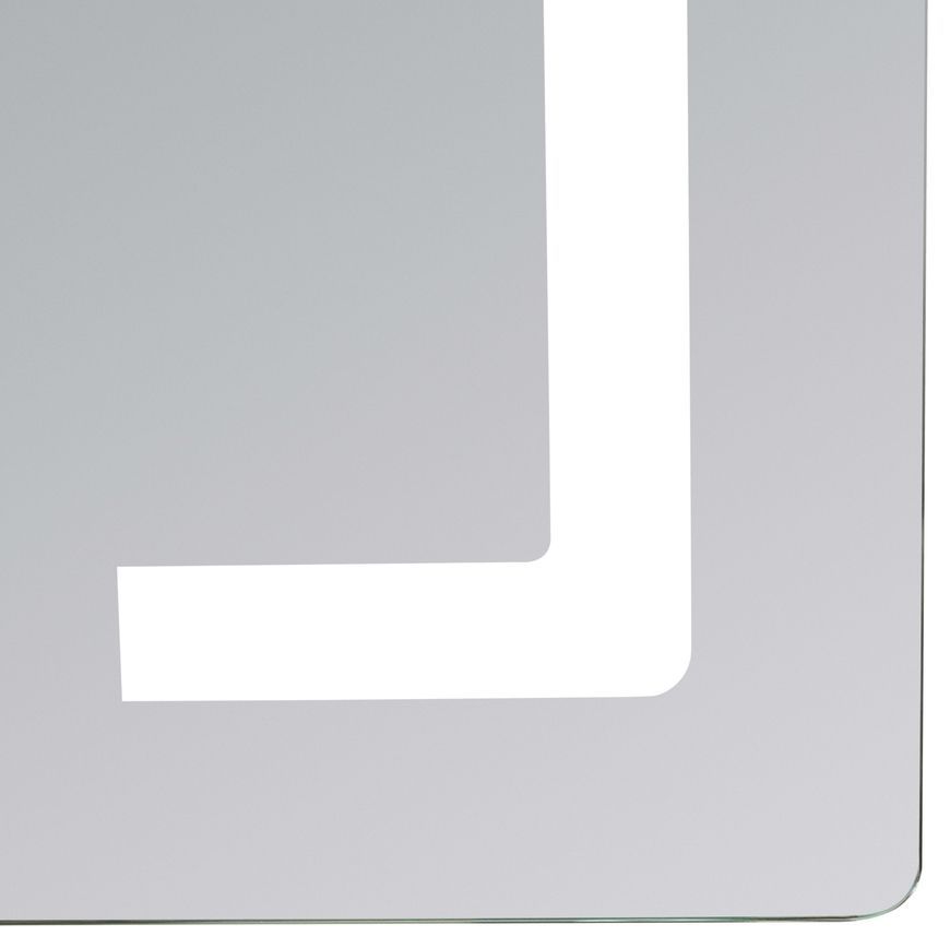 Дзеркало Lidz Kubis KU2 600х800 мм з LED-підсвічуванням Touch, з антизапотіванням, з димером, рег. яскравості LD78LF937608048449