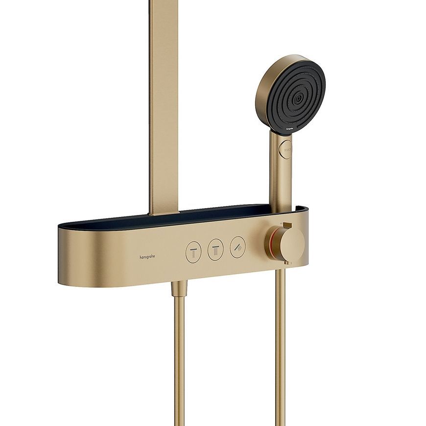 Душова система HANSGROHE Pulsify S Showerpipe 260 2jet EcoSmart з термостатом Brushed Bronze 24241140 бронза - 24241140