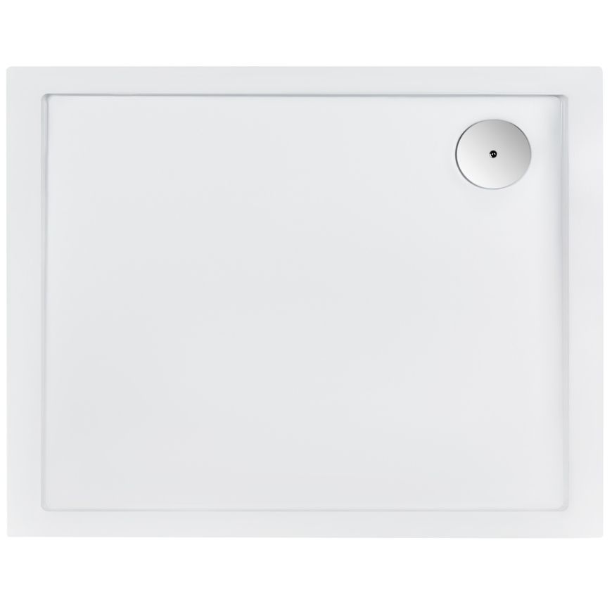 Душовий піддон QTAP Tern 301812C 100x80x12 см + сифон TERN301812C