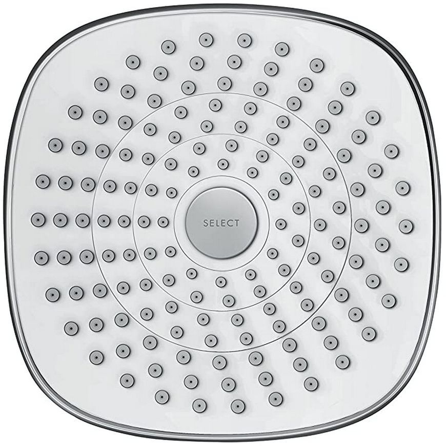 Лейка для верхнего душа HANSGROHE Croma Select E 180 2jet EcoSmart 26528400 хром/белый - 26528400