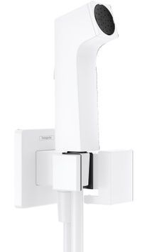 Гігієнічний душ HANSGROHE 1jet E EcoSmart+ для холодної води з тримачем і душовим шлангом 125 см Matt White 29231700 білий матовий - 29231700
