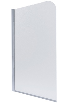 Шторка скляна (перегородка) для ванни LIDZ BRAMA 80x140L, скло Frost 6 мм, розпашна, ліва