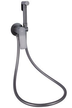Змішувач для гігієнічного душу Qtap Slavonice Gunmetal Black PVD QTSLA262GMB45916 - QTSLA262GMB45916