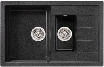 Кухонна мийка з додатковою чашею LIDZ 780x495/200 GRF-13 (LIDZGRF13780495200) - LIDZGRF13780495200