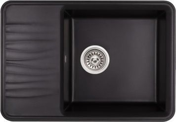 Кухонна мийка QTAP CS 7440 Black (QT7440BLA404) - QT7440BLA404
