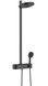 Душова система HANSGROHE Pulsify S Showerpipe 260 2jet EcoSmart з термостатом Matt Black 24241670 чорна матова - 24241670 - 1