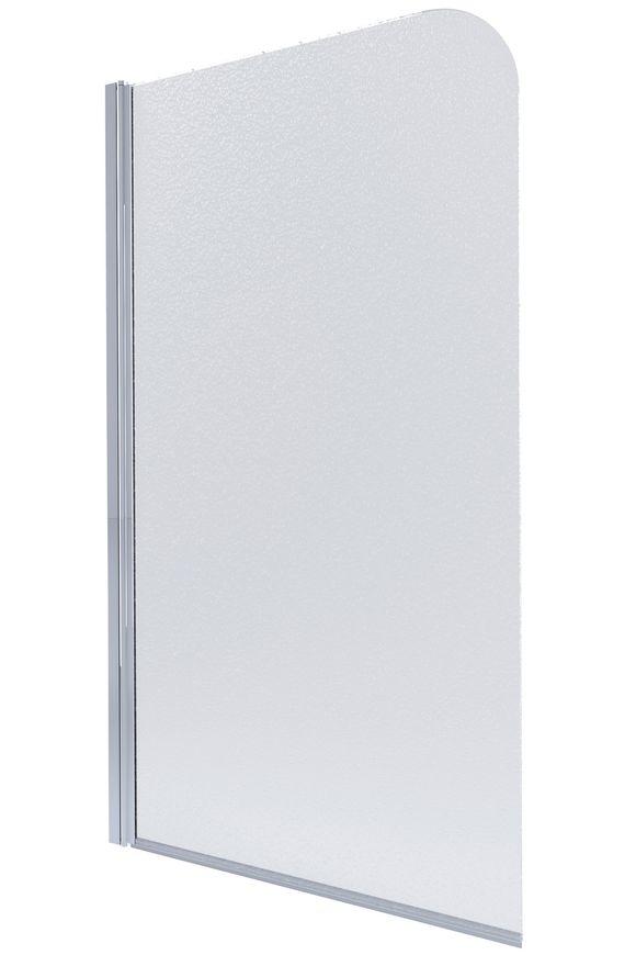 Шторка скляна (перегородка) для ванни LIDZ BRAMA 80x140L, скло Frost 6 мм, розпашна, ліва - LBSS80140LCRMFR
