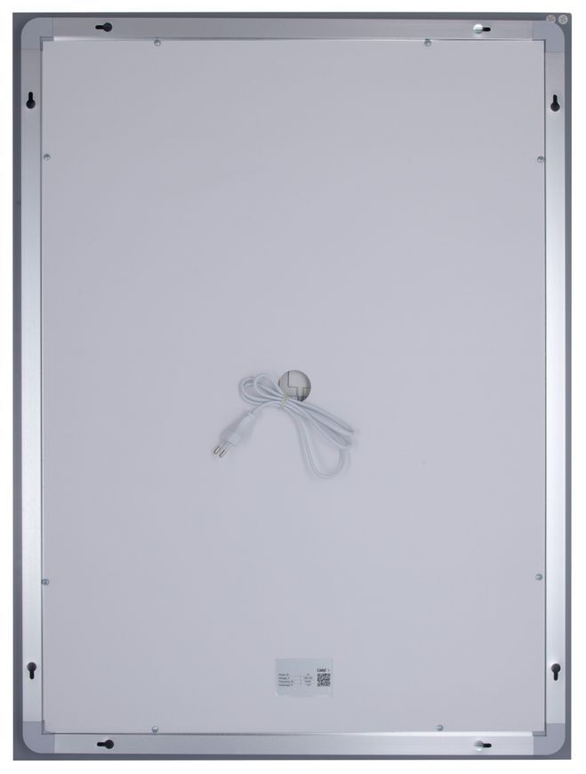 Зеркало Lidz Kubis KU1 600х800 мм с LED-подсветкой Touch, с антизапотеванием, с диммером, рег. яркости LD78LF9376080
