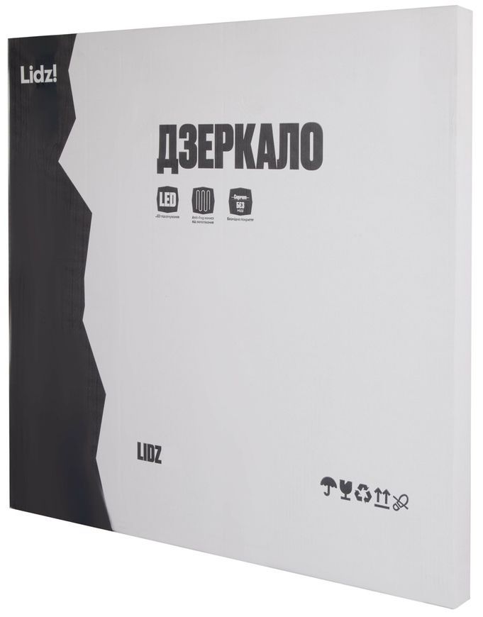 Дзеркало Lidz Astra AS1 R600 мм, кругле, з LED-підсвічуванням Touch, антизапотіванням, димером, рег. яскравості LDASR60049289