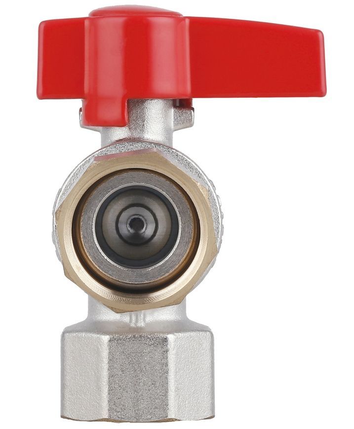 Кран шаровой угловой с накидной гайкой Thermo Alliance Standart 3/4" ВР латунь PN40 TAS223W20