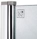 Шторка стеклянная (перегородка) для ванны LIDZ BRAMA 80x140L, стекло Frost 6 мм, распашная, левая - LBSS80140LCRMFR - 6