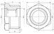 Футорка латунна SD Forte 1/2"ЗРх1/4"ВР нікельована SF374156