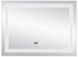 Зеркало QTAP Mideya 800х600 (DC-F904) с LED-подсветкой, антизапотеванием, часами, сенсорным выключателем QT2078F904W
