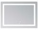 Зеркало Lidz Kubis KU2 1000х800 мм с LED-подсветкой Touch, с антизапотеванием, с диммером, рег. яркости LD78LF6141008048450