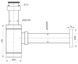 Сифон для умывальника IMPRESE HYDRANT 1 1/4" &Oslash;32 мм ZMK031806600 латунь хром - ZMK031806600 - 2