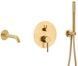Смеситель для ванны скрытого монтажа KFA ARMATURA MOZA GOLD 5039-401-31 золото - 5039-401-31 - 1