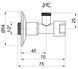 Кран приборный буксовый ICMA 1/2"х3/8" угловой №519 90519AC07