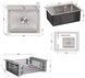 Кухонная мойка LIDZ Handmade H5045 Brushed Steel 3,0/1,0 дозатор, корзина LDH5045BRU3538347517 - LDH5045BRU3538347517 - 2