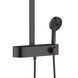 Душова система HANSGROHE Pulsify S Showerpipe 260 2jet EcoSmart з термостатом Matt Black 24241670 чорна матова - 24241670 - 3