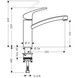 Змішувач для кухонної мийки HANSGROHE FOCUS 160 хром 31806000 - 31806000 - 6