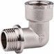 Уголок латунный SD Forte 3/4"ВРх3/4"НР никелированный SF37220