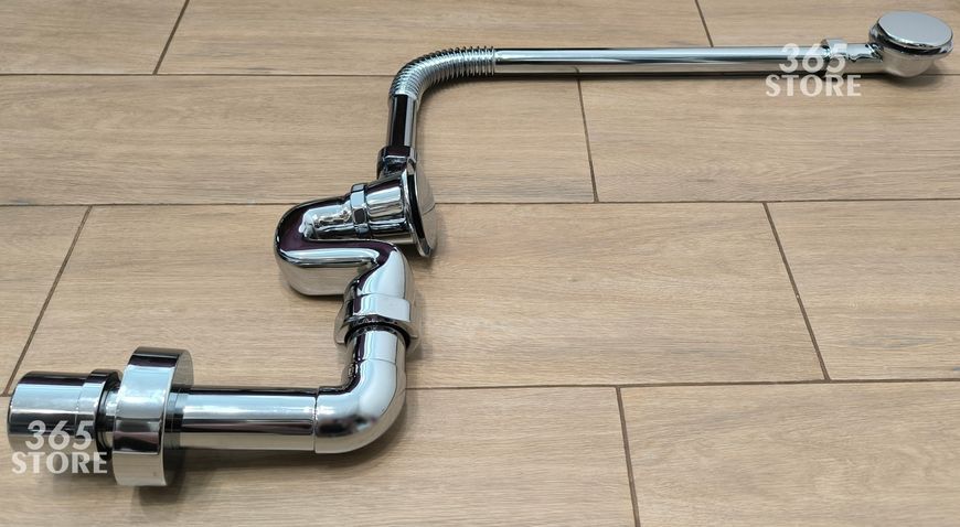 Сифон McALPINE декоративний зовнішній для ванни хром BRASSTRAP-50-CB "клік-клак" - BRASSTRAP-50-CB
