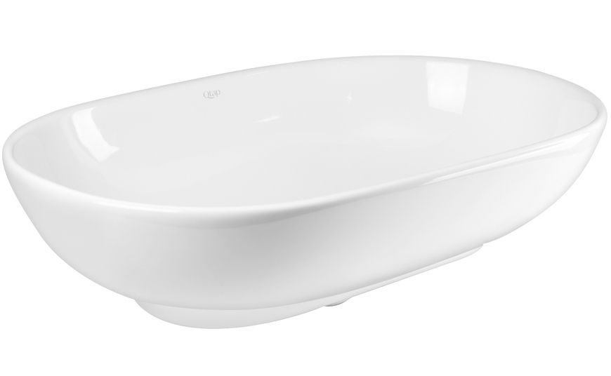 Раковина-чаша QTAP Leo 585х380х180 White с донным клапаном QT1111A028W - QT1111A028W