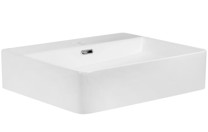 Раковина QTAP Nando LT 495х440х130 White з донним клапаном QT12112173SW - QT12112173SW